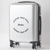 Personalisierte individuelle Aufkleber (Koffer)