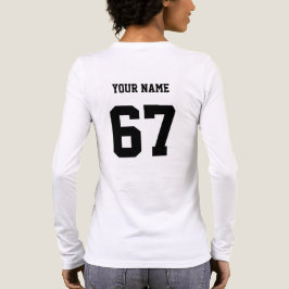 Personalisierte individuelle erste letzte Name Spo Tri-Blend Shirt