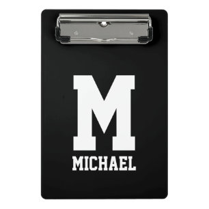 Personalisierte individuelle Initialen Namen Anfan Mini Klemmbrett