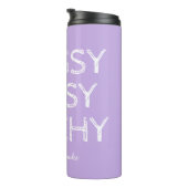 Personalisierte individuelle lila Geschenkidee für Thermosbecher (Nach rechts gedreht)