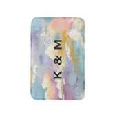 Personalisierte individuelle monogrammierte farben badematte (Vorderseite Vertikal)