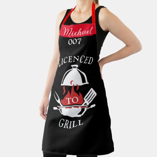 Personalisierte Individuelle Name-Schürze, zum Gri Schürze (InSitu)