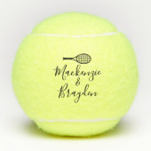 Personalisierte individuelle Name Tennisbälle (Vorderseite)