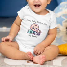 Personalisierte individuelle süße Baby- und Hund-