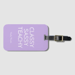 Personalisierte individuelle violette Geschenkidee Gepäckanhänger