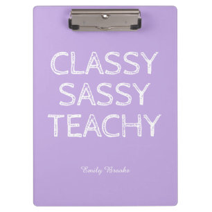 Personalisierte individuelle violette Geschenkidee Klemmbrett