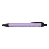 Personalisierte individuelle violette Geschenkidee Kugelschreiber (Oberseite)