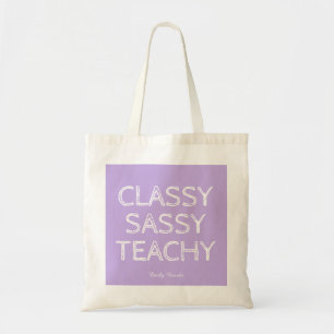 Personalisierte individuelle violette Geschenkidee Tragetasche