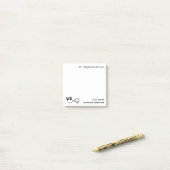 Personalisierte Infinity-Herz- und Pfoten-Post-it- Post-it Klebezettel (Auf Schreibtisch)