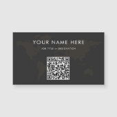 Personalisierte Info-Magnetkarte mit QR-Code Magnetkarte (Vorderseite)