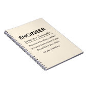 Personalisierte Ingenieur-Definition Notizblock (Rechte Seite)