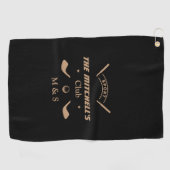 Personalisierte Initial-Golfhandtuch - Monogramm-G Golfhandtuch (Horizontal)