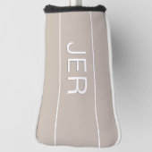 Personalisierte Initial-Mit Monogramm-Tan-Anweisun Golf Headcover (Rotieren 90)