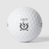 Personalisierte Initial Monogram Generic Wappen Cl Golfball (Vorderseite)