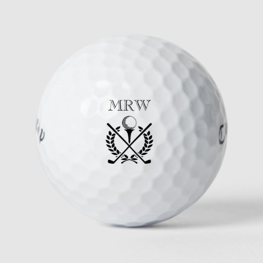 Personalisierte Initial Monogram Generic Wappen Cl Golfball (Vorderseite)