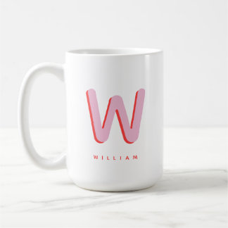 Personalisierte Initiale | Benutzerdefiniertes Nam Kaffeetasse