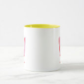Personalisierte Initiale | Benutzerdefiniertes Nam Tasse (Zentrum)