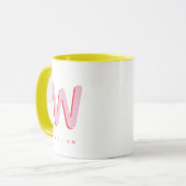 Personalisierte Initiale | Benutzerdefiniertes Nam Tasse (Vorderseite Links)