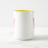 Personalisierte Initiale | Benutzerdefiniertes Nam Tasse (Zentrum)