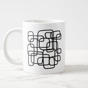 Personalisierte Initiale Minimalistische Abstrakte Jumbo-Tasse
