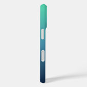 Personalisierte Initialen Blau Verlauf iPhone-Hüll Case-Mate iPhone Hülle (Rückseite / Rechts)