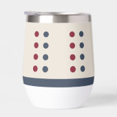 Personalisierte Initialen Blume Herz rot blau (Rechts)