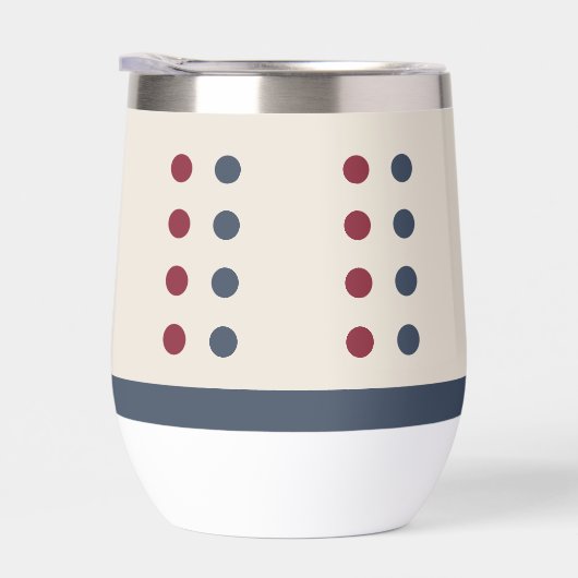 Personalisierte Initialen Blume Herz rot blau (Rechts)