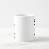 Personalisierte Initialen Botanisches Monogramm Fl Kaffeetasse (Mittel)