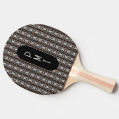 Personalisierte Initialen hinzufügen Tischtennis Schläger (Seitenansicht)