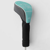 Personalisierte Initialen Mit Monogramm Golfangebo Golf Headcover (angewinkelt)