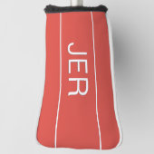 Personalisierte Initialen Mit Monogramm Red Protec Golf Headcover (Rotieren 90)