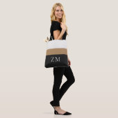Personalisierte Initialen | Premium gestreiftes De Tasche (Am Model)