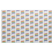 Personalisierte Initialen Rainbow Hochzeitstorte Stoff (Fat Quarter (45,7 x 55,9 cm))