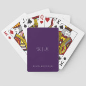 Personalisierte Initialen Spielkarten (Rückseite)