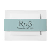 Personalisierte Initialen und Datum Blue Bly Band (Vorderseite Beispiel)