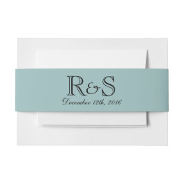 Personalisierte Initialen und Datum Blue Bly Band