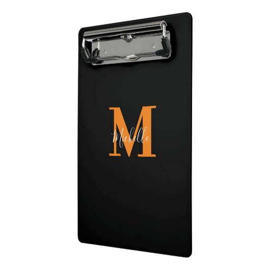 Personalisierte Initialen und Name Monogramm Mini Klemmbrett (Gewinkelt2)