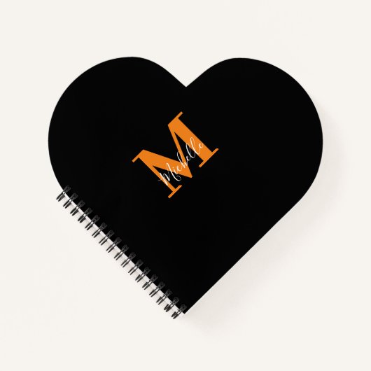 Personalisierte Initialen und Name Monogramm Notizblock (Vorderseite)