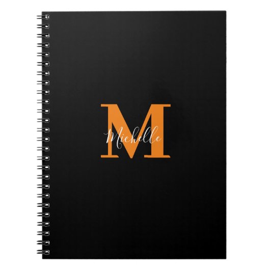 Personalisierte Initialen und Name Monogramm Notizblock (Vorderseite)