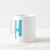 Personalisierte Initialisierung mit fett formatier Kaffeetasse (Vorderseite Links)