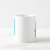 Personalisierte Initialisierung mit fett formatier Kaffeetasse (Mittel)