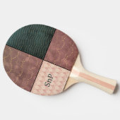 Personalisierte Initials 3-Muster-Design Tischtennis Schläger (Seitenansicht)