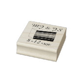 Personalisierte Initials Rainbow Wedding Cake Brie Gummistempel (Stempel)