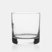 Personalisierte Inline-Logo- und Text-Einfachbrill Whiskyglas (Links)