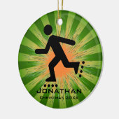 Personalisierte Inline-Skaten-Rollerblading-Orname Keramikornament (Links)