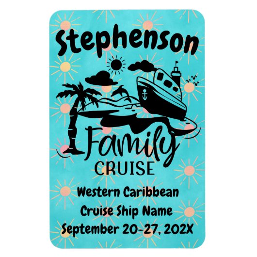 Personalisierte Inneneinrichtung der Familie Magnet (Vertikal)