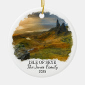 Personalisierte Insel Skye Ornament, Schottland Keramik Ornament (Vorne)