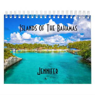 Personalisierte Inseln der Bahamas Karibik Kalender