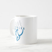Personalisierte Inspiration Iceberg Art Blue Kaffeetasse (Vorderseite Links)