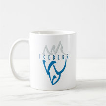 Personalisierte Inspiration Iceberg Art Blue